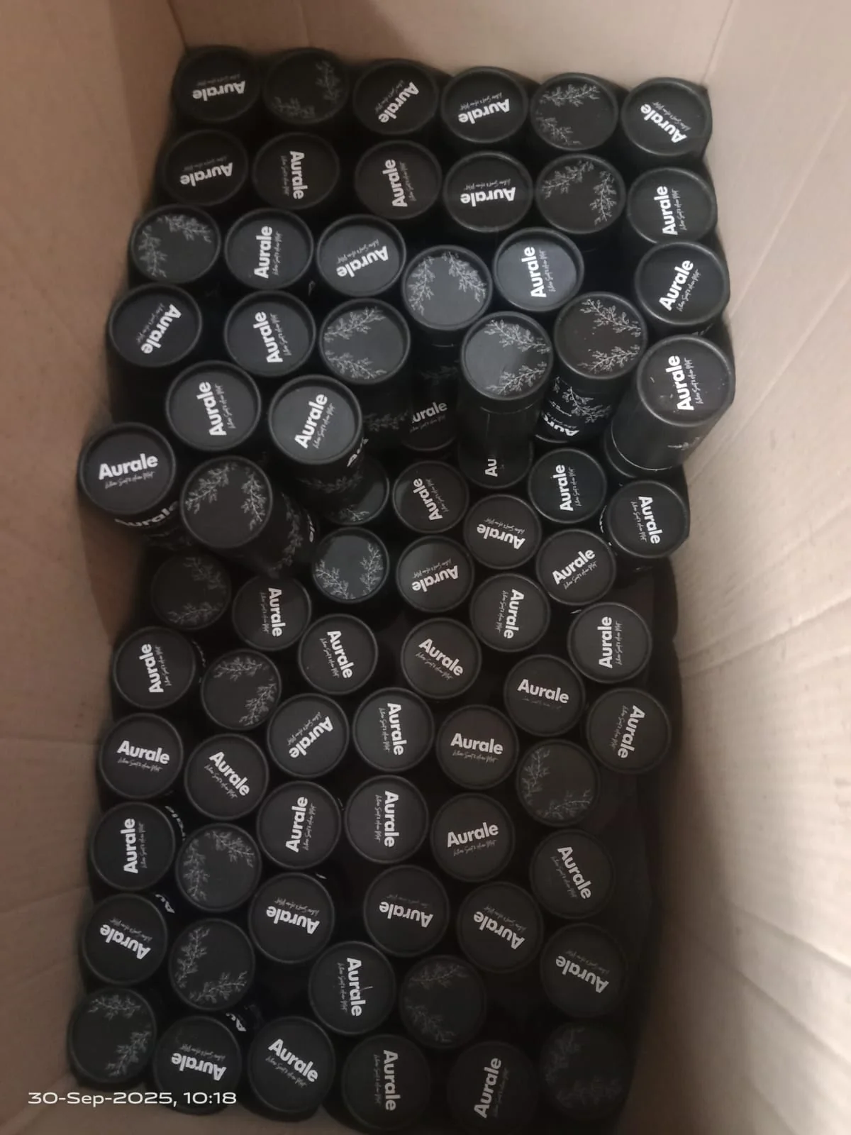 Paper tubes and printed caps for Aurale