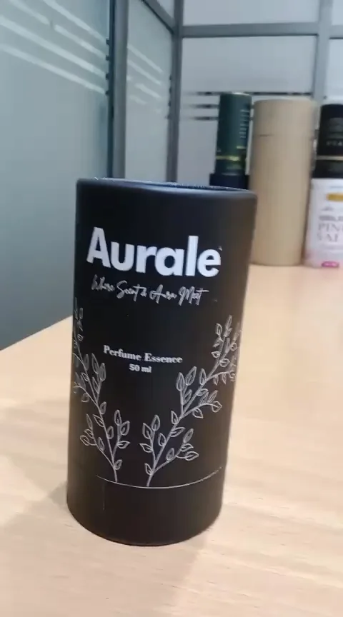 Paper tubes and printed caps for Aurale