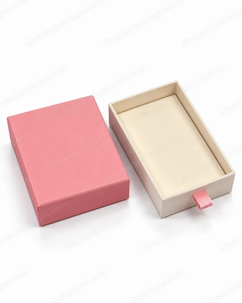 Pink Drawer Box with Pull Tab, Small (4.75 x 3.25 in)